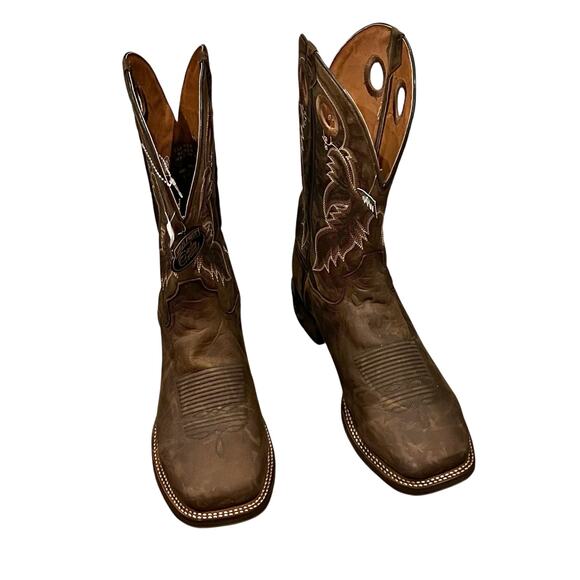 Dan Post Men's Abram Western Performance Boots Broad Square Toe Size 11W NWB - Picture 13 of 16